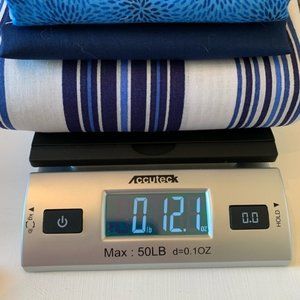 FABRIC - SEWING SUPPLIES - 3 piece bundle - "NAVY"